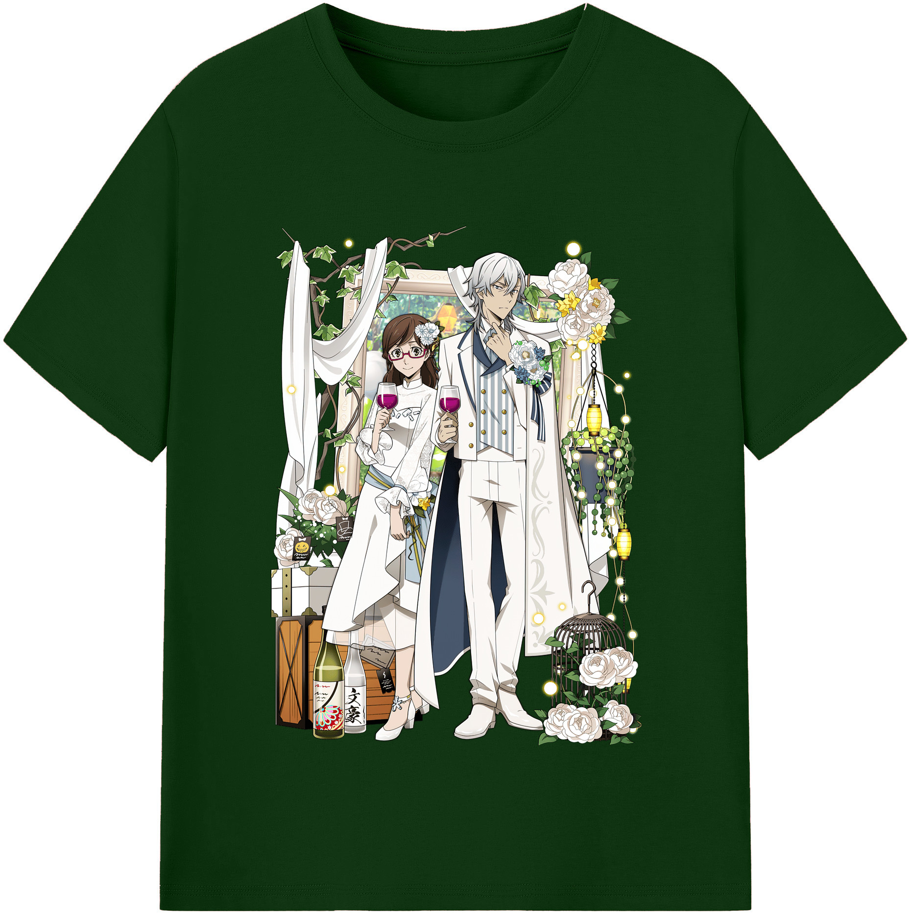 （画像用） 文豪ストレイドッグス Bungo Stray Dogs 綿100％半袖Tシャツ（フロントプリント）